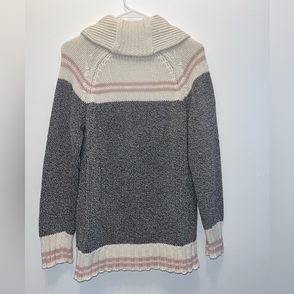 Sock knit Cotton Country chunky knit cardigan size S - Picture 3 of 5